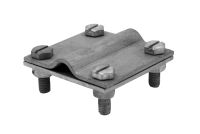 Kreuzverbinder vz. 2-fach 30mm/Ø8-10mm rd/rd, fl/fl, rd/fl, schwere Ausführung, M8