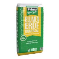 Prima Universal Blumenerde Torfred. 50l Rez. 30% Torf und 70% Torfersatzstoffe
