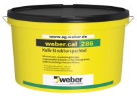 weber.cal 286 PG I 0,5mm, 20kg/Eimer Kalk-Strukturspachtel