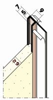 Laibungsanschlussprofil 9mm mit Klebekante 37104 260,0 10 37104